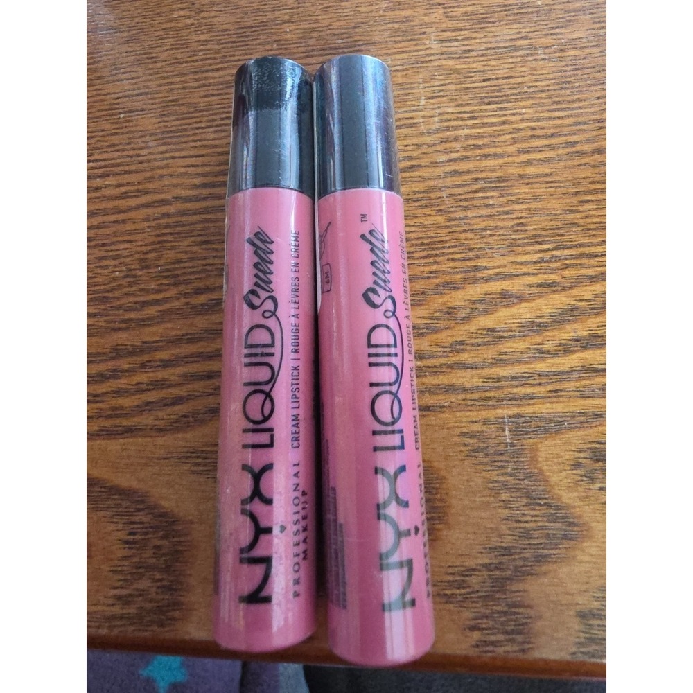 NYX LINGERIE LIQUID SUEDE CREAM LIPSTICK LSCL09 TEA &‎ COOKIES - LOT OF 2 - NEW